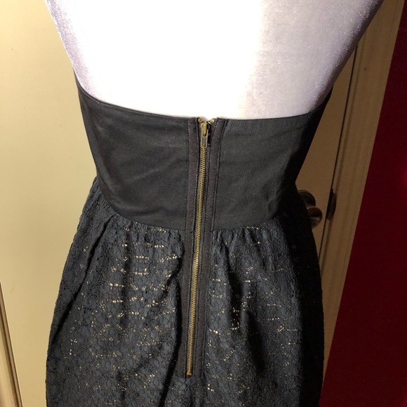 Moulinette Soeurs Strapless Black Lace Dress - Picture 5 of 15